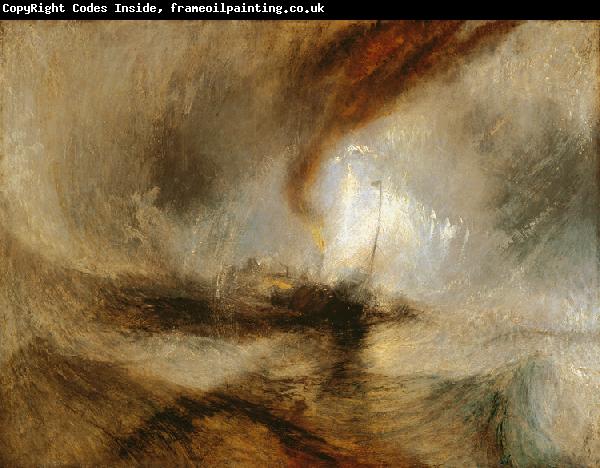 J.M.W. Turner Snow Storm-Steam Boat off a Harbour's Mouth making signals in shallow Water,and going by the Lead. (mk09